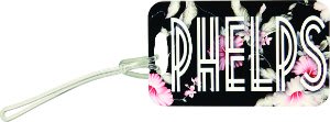 2.5" x 4.25" Semi-Gloss White Unisub Aluminum Rectangle 2-Sided Bag Tag