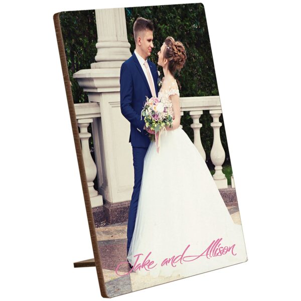 5" x 7" White Textured MDF Kickstand Photo Panel