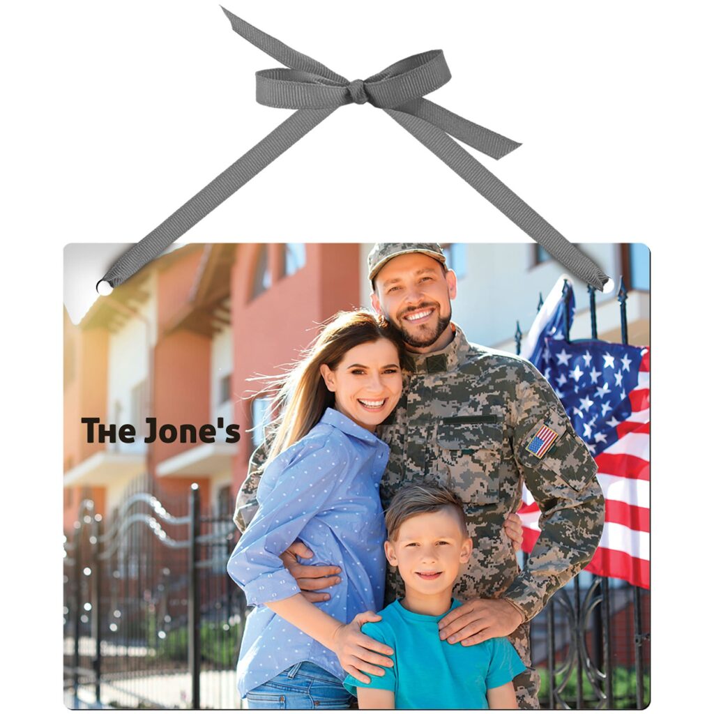 8" x 10" Sublimatable Rectangle Hardboard Wall Decor with Ribbon