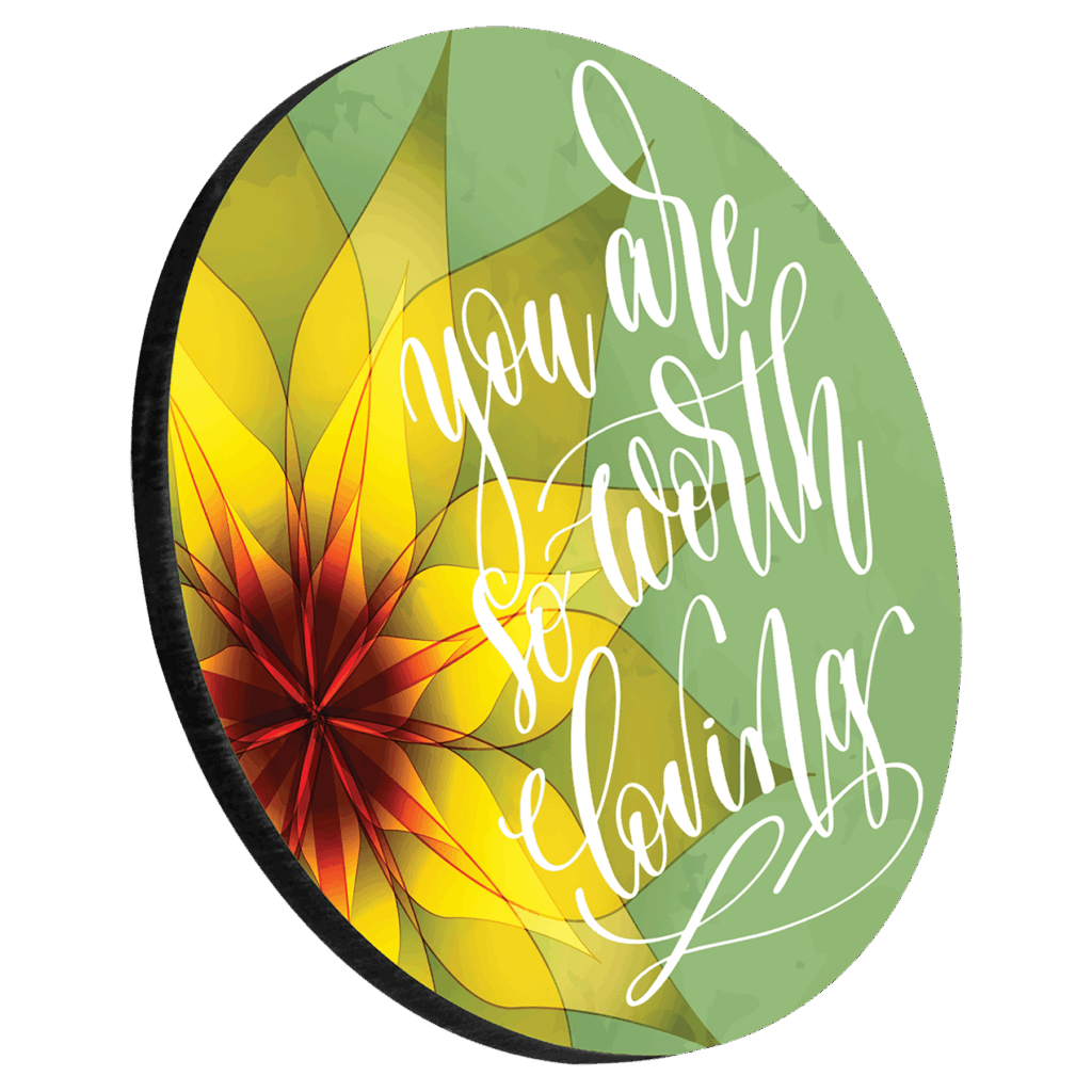 3.75" Premium Round Coaster with Cork Backing