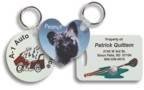 1.75" x 3.5" Gloss Unisub FRP Sublimatable 2-Sided Luggage Tag
