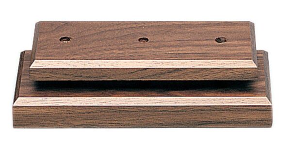 3" x 8" x 1" Value Cherry Finish Economy 2-Post Base