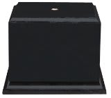 4 1/2" x 3 1/2" Value Matte Black Finish Cup Base