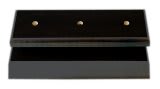 3 3/4" x 8 1/4" x 3/4" Value Matte Black Finish Slant Front 2-Post Set