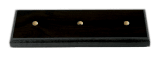 2 3/4" x 8" x 5/8" Value Matte Black Finish 2- Post Lid Only