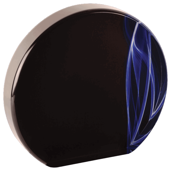 5" Round Blue Vapor Acrylic