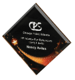 6" x 6" Star Galaxy Acrylic Plaque with White Adhesive Backing Replacement Piece