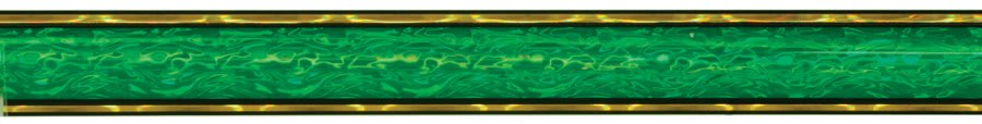 45" Green/Gold Round Vapor Column
