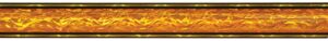 45" Orange/Gold Round Vapor Column