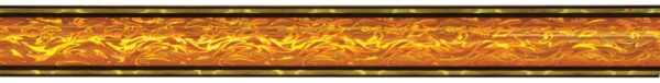 45" Orange/Gold Round Vapor Column