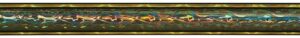 45" Black/Gold Round Vapor Column