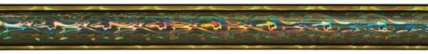 45" Black/Gold Round Vapor Column