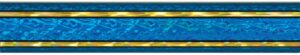 45" Blue/Gold Rectangular Vapor Column