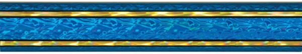45" Blue/Gold Rectangular Vapor Column