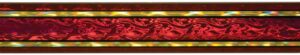 45" Maroon/Gold Rectangular Vapor Column