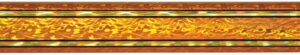 45" Orange/Gold Rectangular Vapor Column