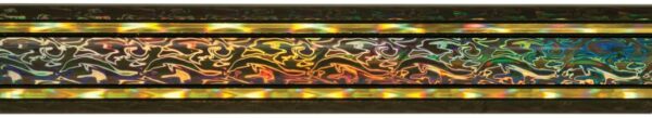 45" Black/Gold Rectangular Vapor Column