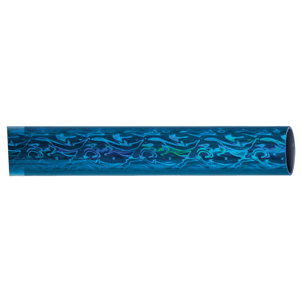 45" Round Blue Vapor Full Wrap Trophy Column