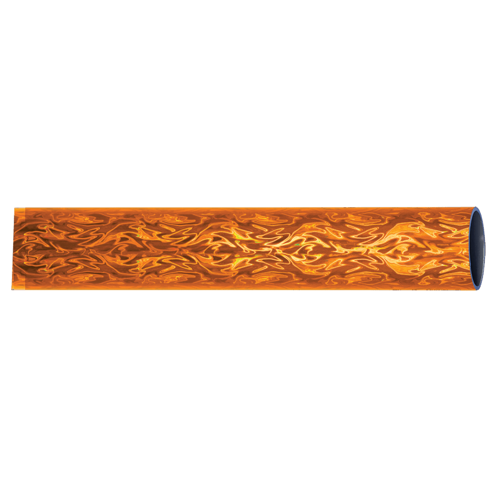45" Round Orange Vapor Full Wrap Trophy Column