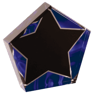 5" Star Blue Velvet Acrylic