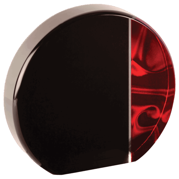 5" Round Red Velvet Acrylic