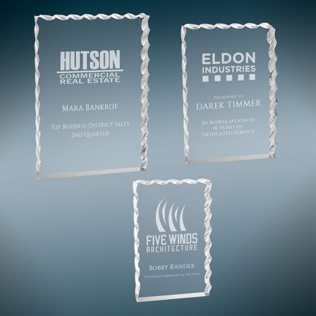 Silver Wave Edge Acrylic Sample Set