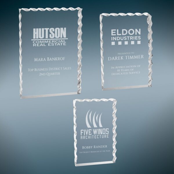 Silver Wave Edge Acrylic Sample Set