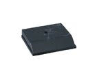 3" x 3 1/2" Black Marble Centerhole Countersunk Weighted Plastic Base