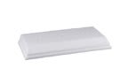 4 3/4" x 9 1/4" White 3-Hole Countersunk Weighted Plastic Base