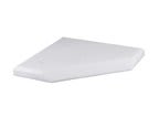 8 1/4" x 8 1/4" White 4-Hole Countersunk 3-Post Weighted Plastic Base