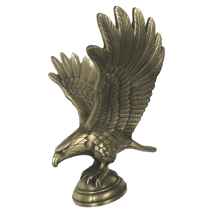 6 3/4" Antique Bronze Eagle Casting