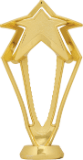 6" Gold 3-D Rising Star Figure