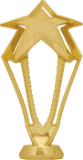 7" Gold 3-D Rising Star Figure
